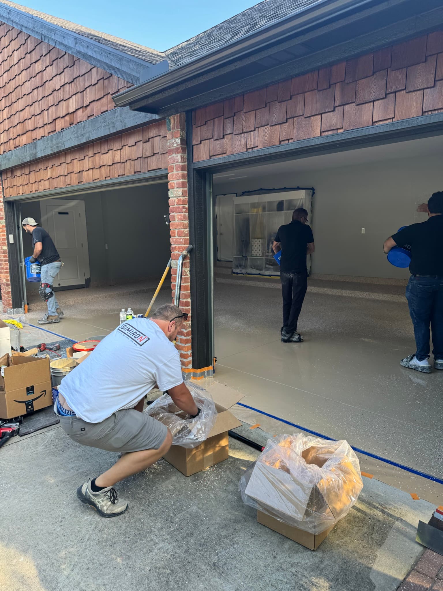 Reserve Coatings in-house installation crew on site